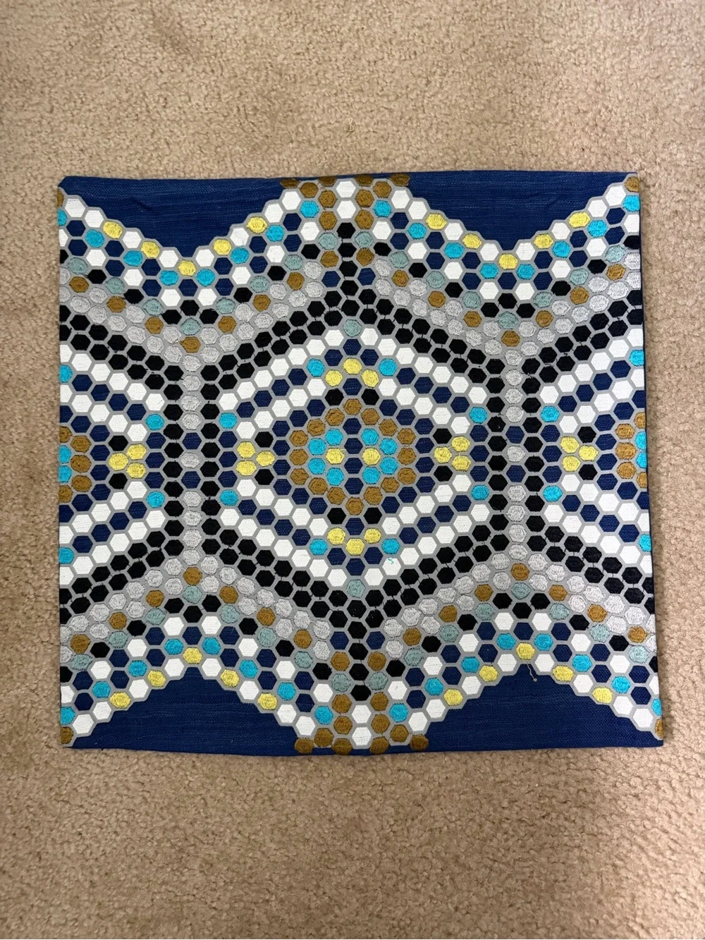 West Elm Navy Blue Pillow Covers